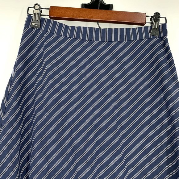 Joie Skirt Womens Size 4 Yenene Blue White Stripe Tiered Ruffle Asymmetrical Hem - Picture 5 of 10